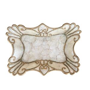 Mother Of Pearl Decorative Rectangular Tray 11"x8"